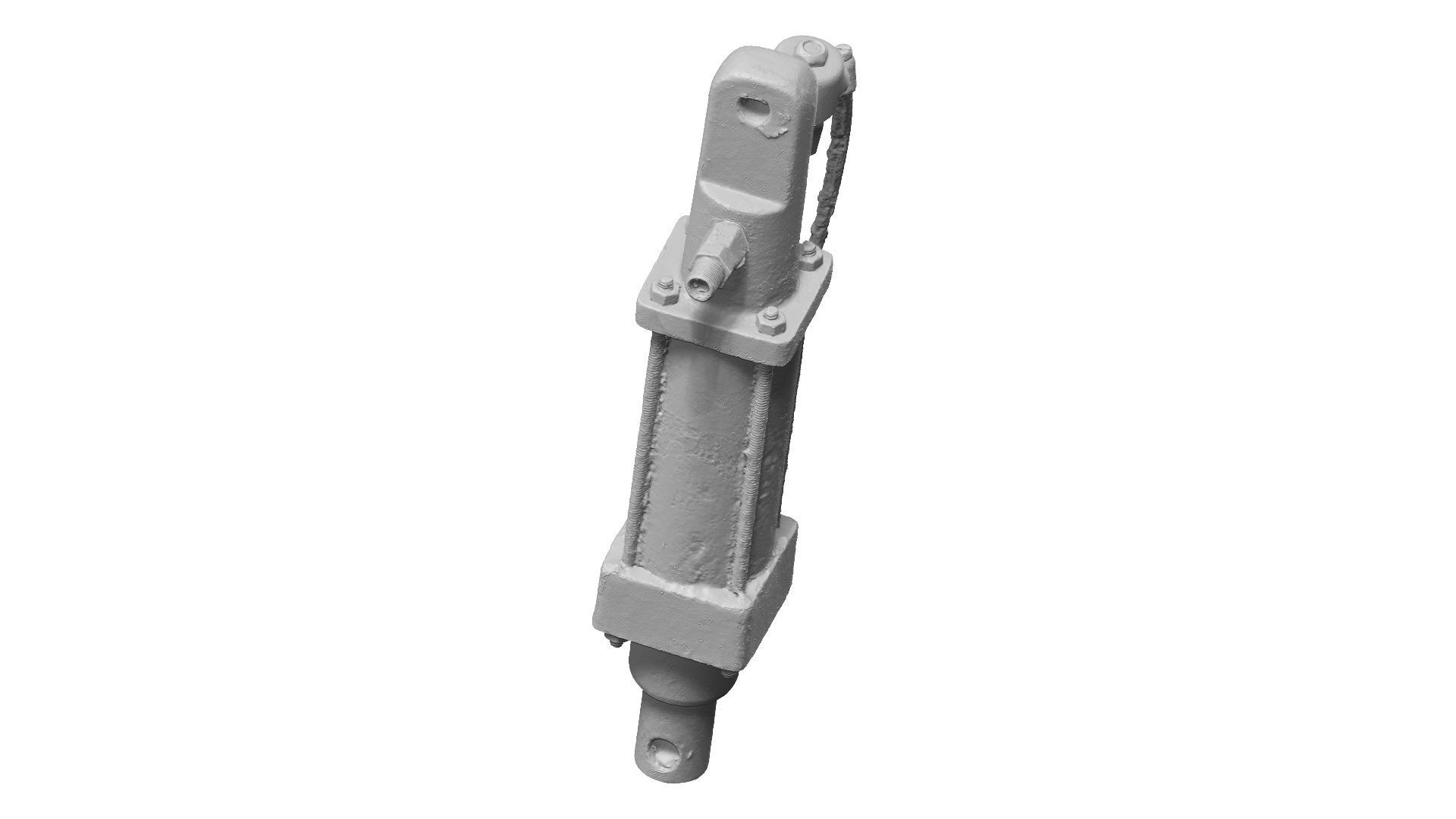 Old Hydraulic Cylinder Raw Scanned 3D model_13