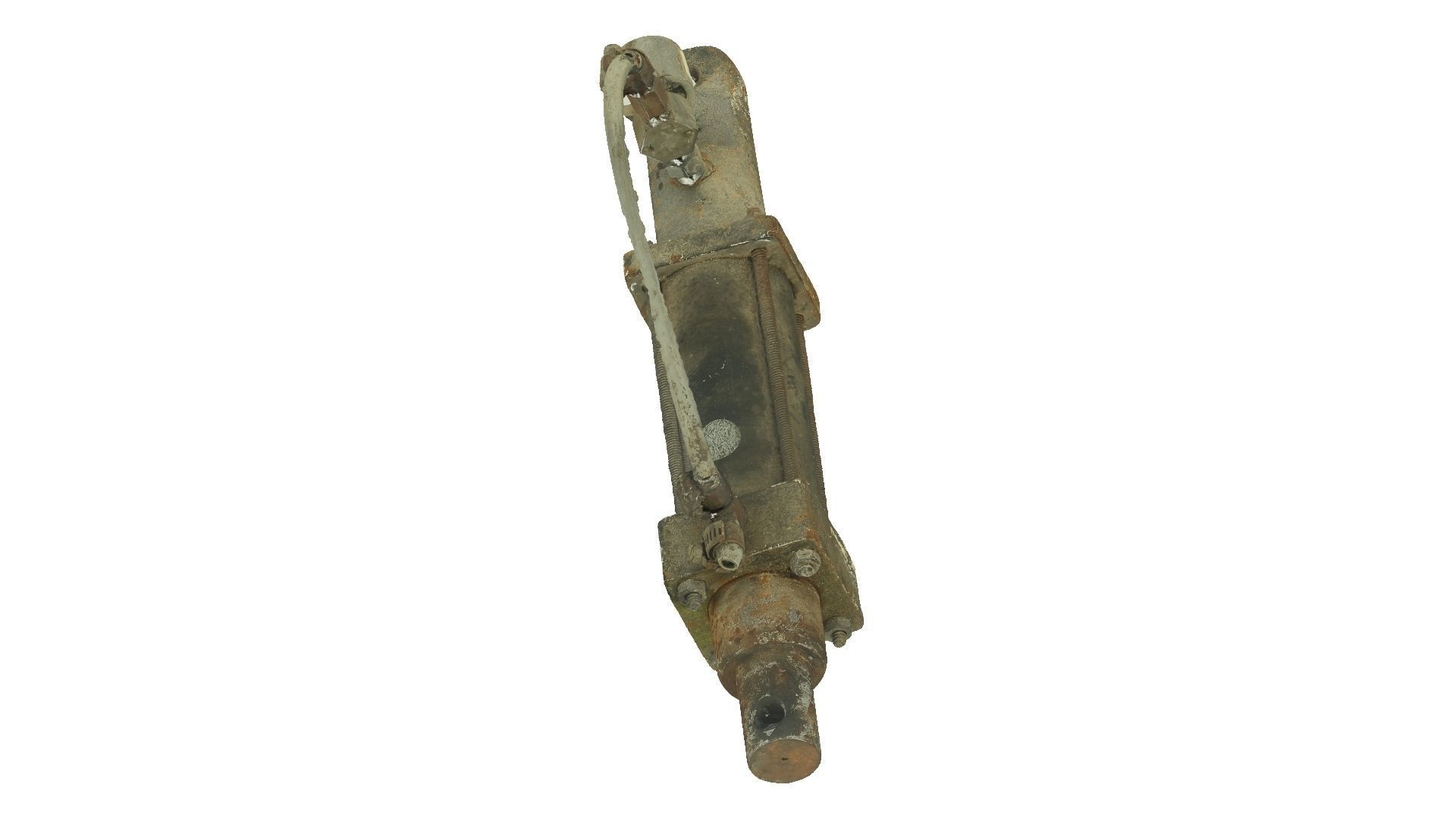 Old Hydraulic Cylinder Raw Scanned 3D model_3