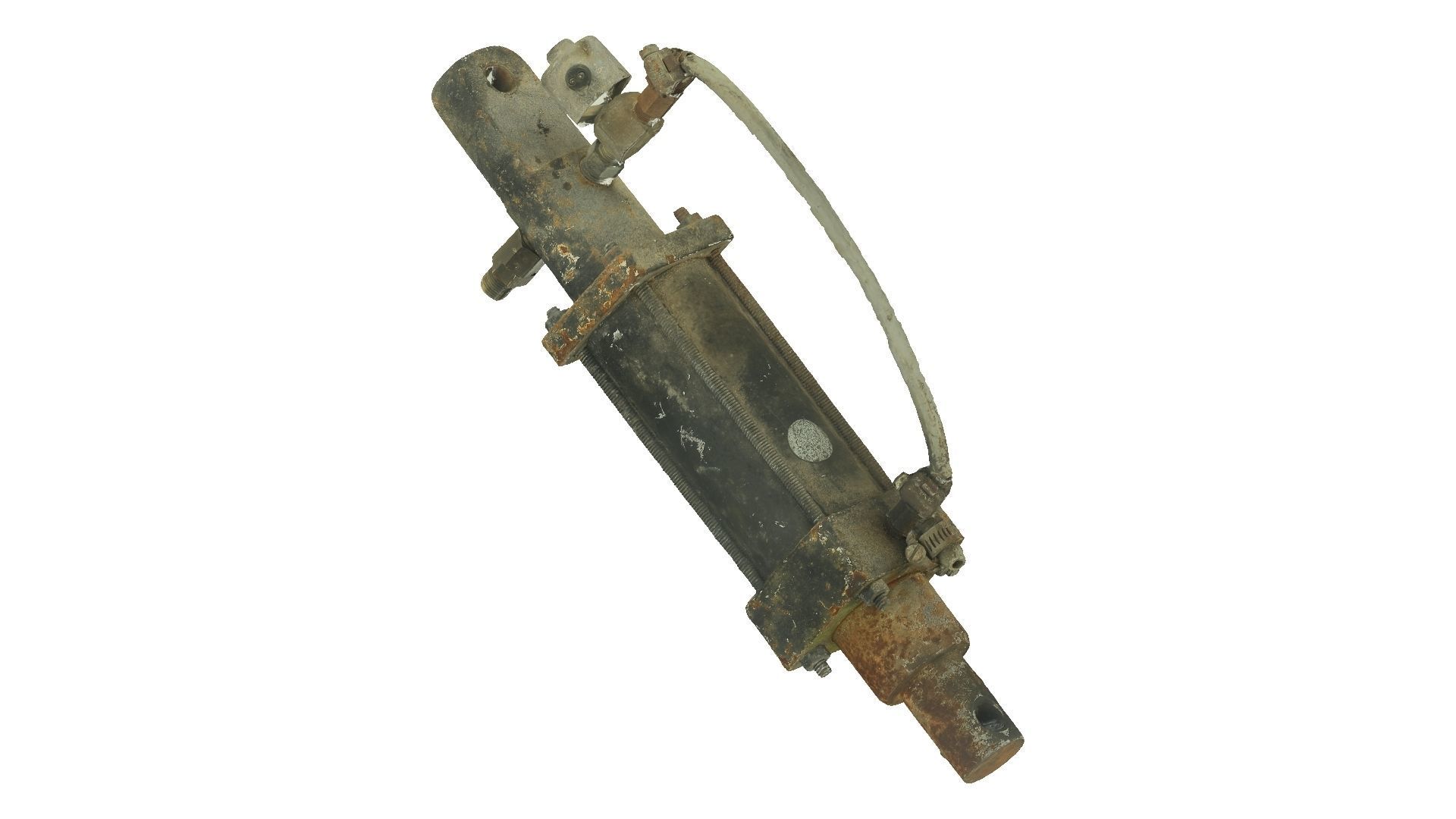 Old Hydraulic Cylinder Raw Scanned 3D model_4