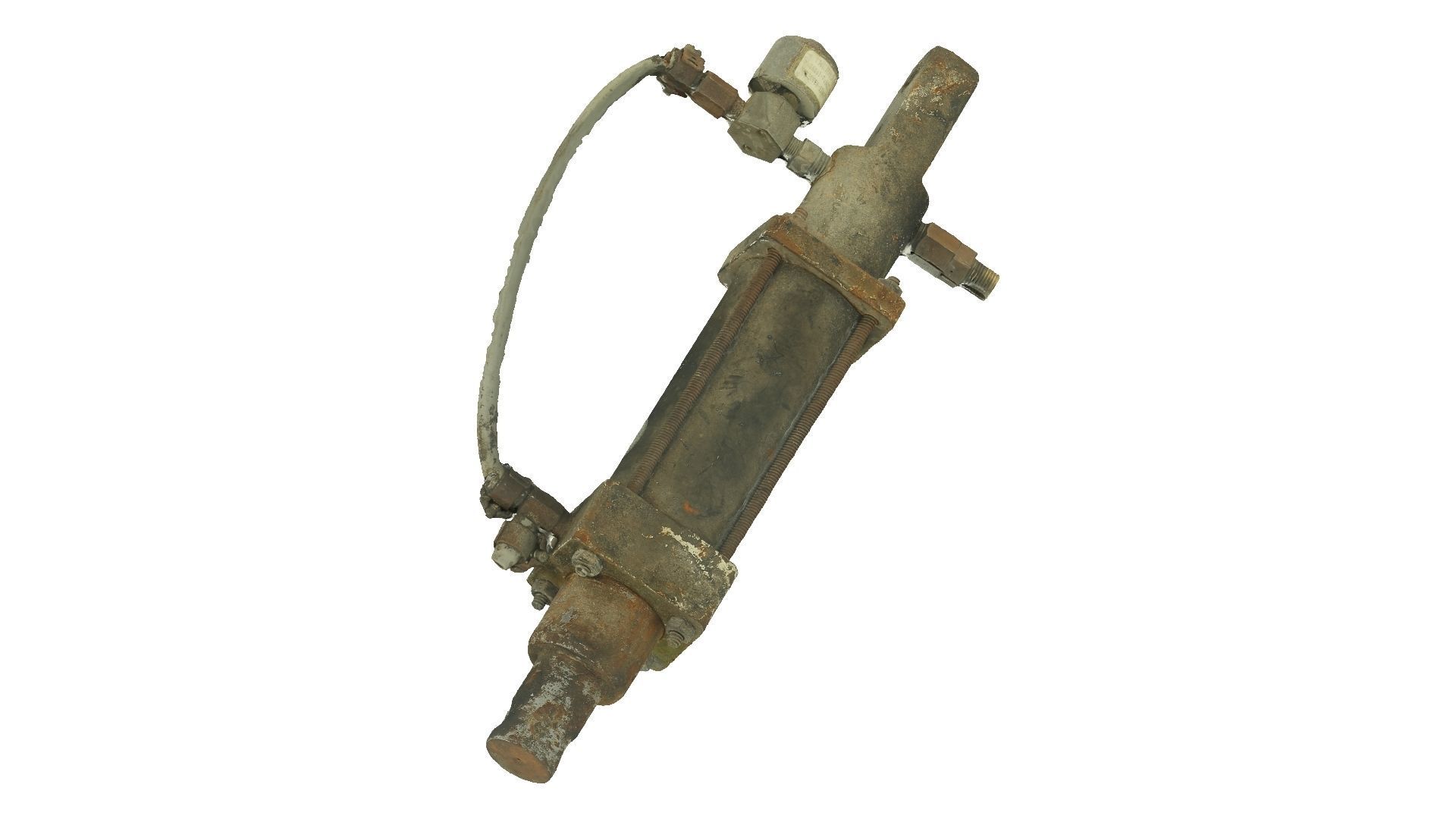 Old Hydraulic Cylinder Raw Scanned 3D model_2