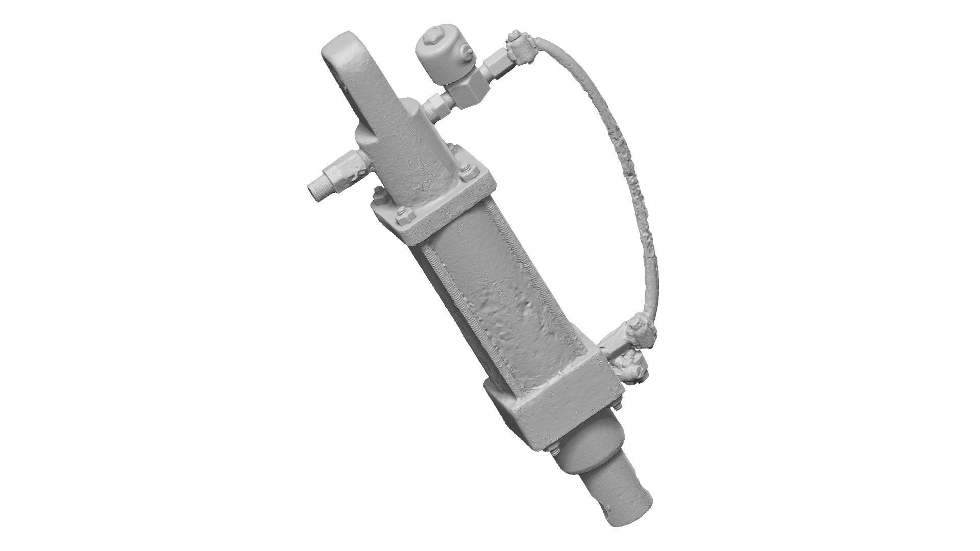 Old Hydraulic Cylinder Raw Scanned 3D model_12