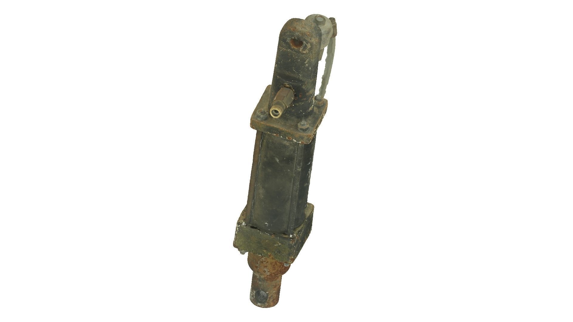 Old Hydraulic Cylinder Raw Scanned 3D model_6