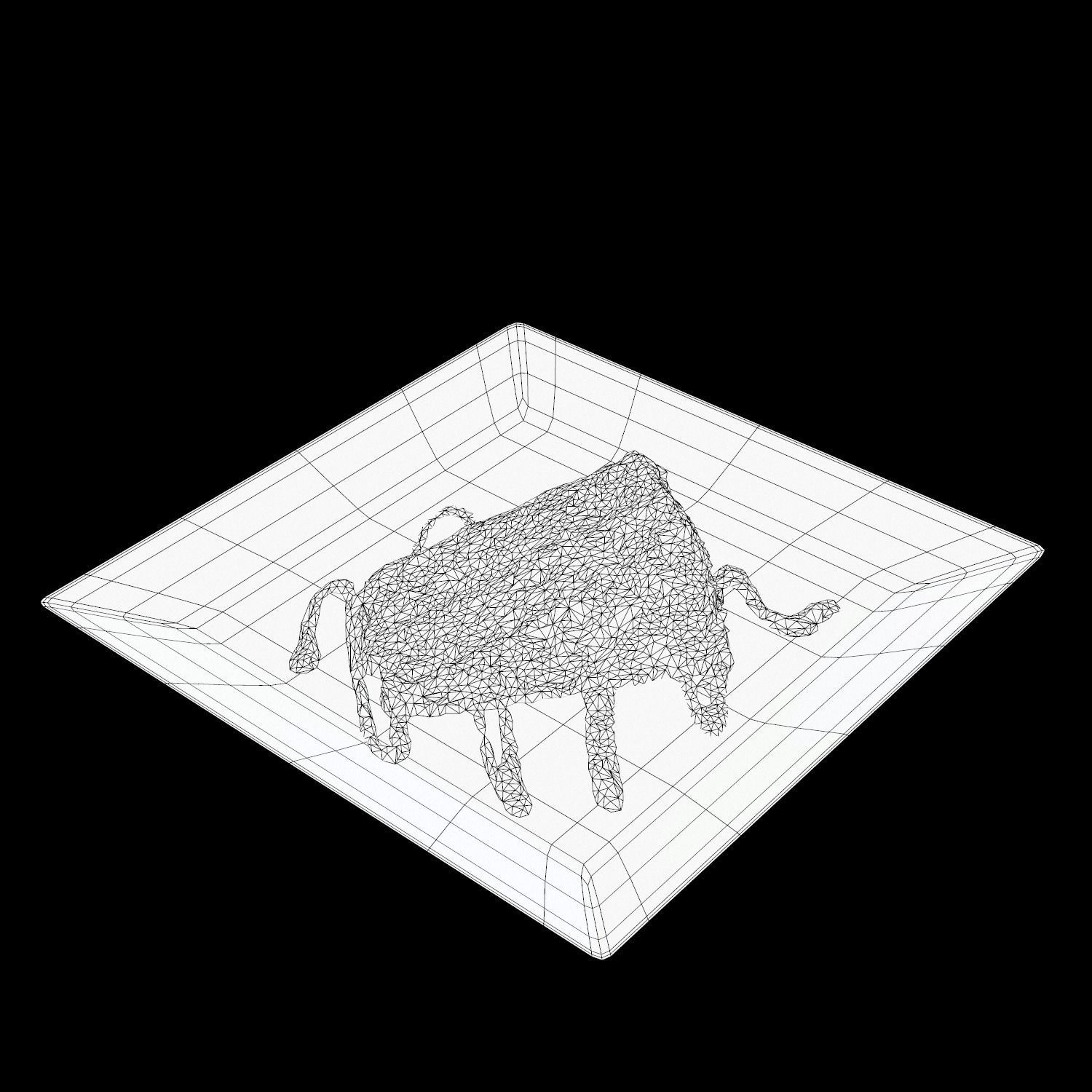 Carrot cake Low-poly 3D model_15