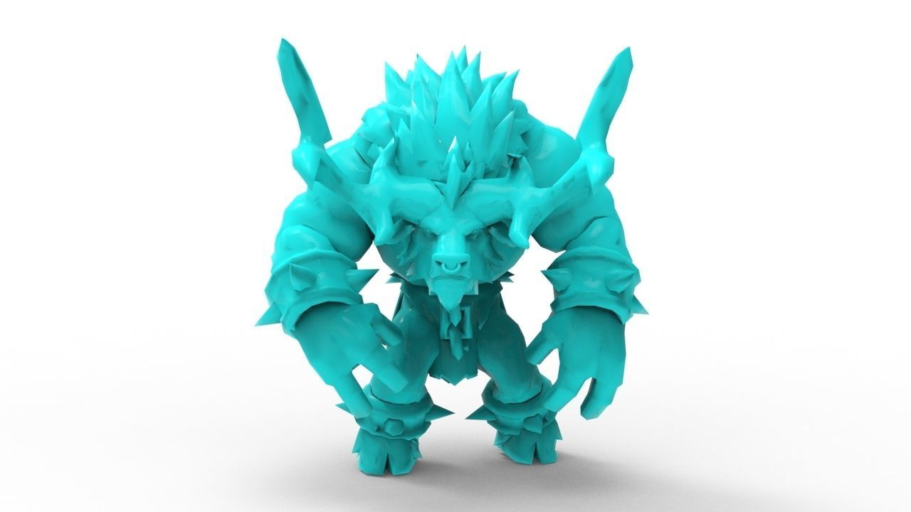 Alistar Unchained - League of Legends 3D print model_8