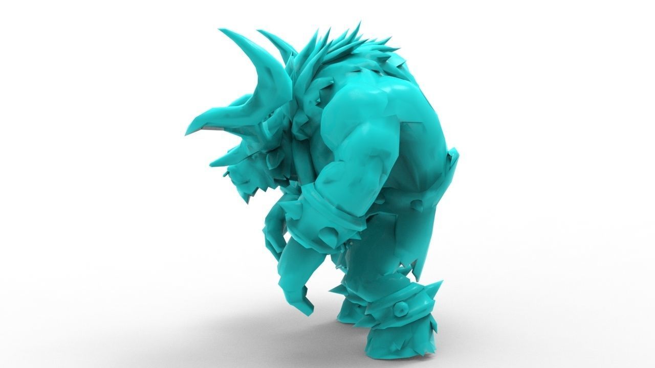 Alistar Unchained - League of Legends 3D print model_9