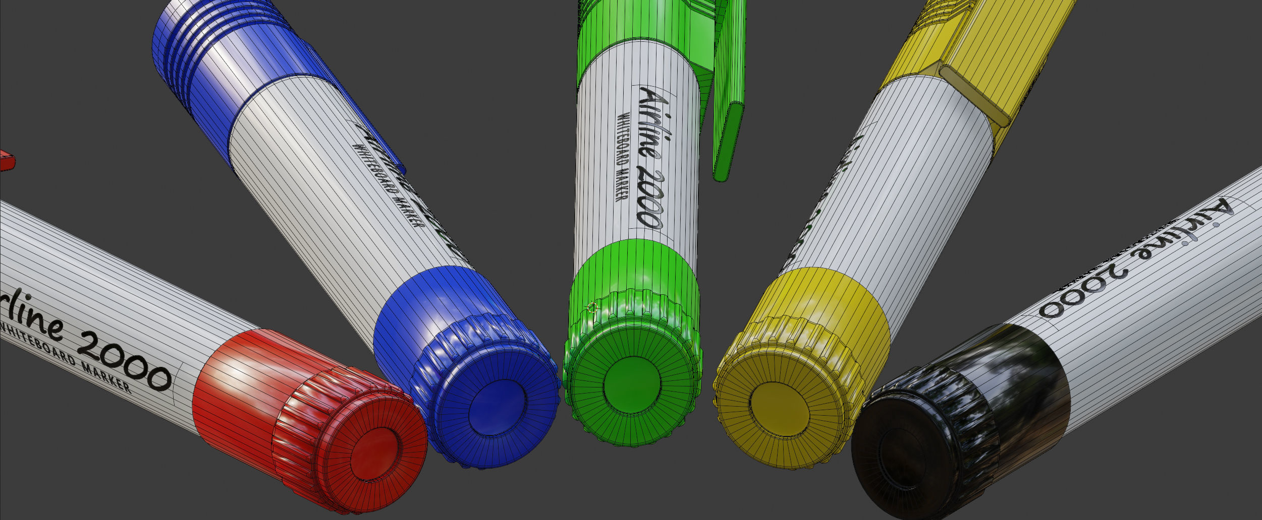Marker Pens  3D model_6