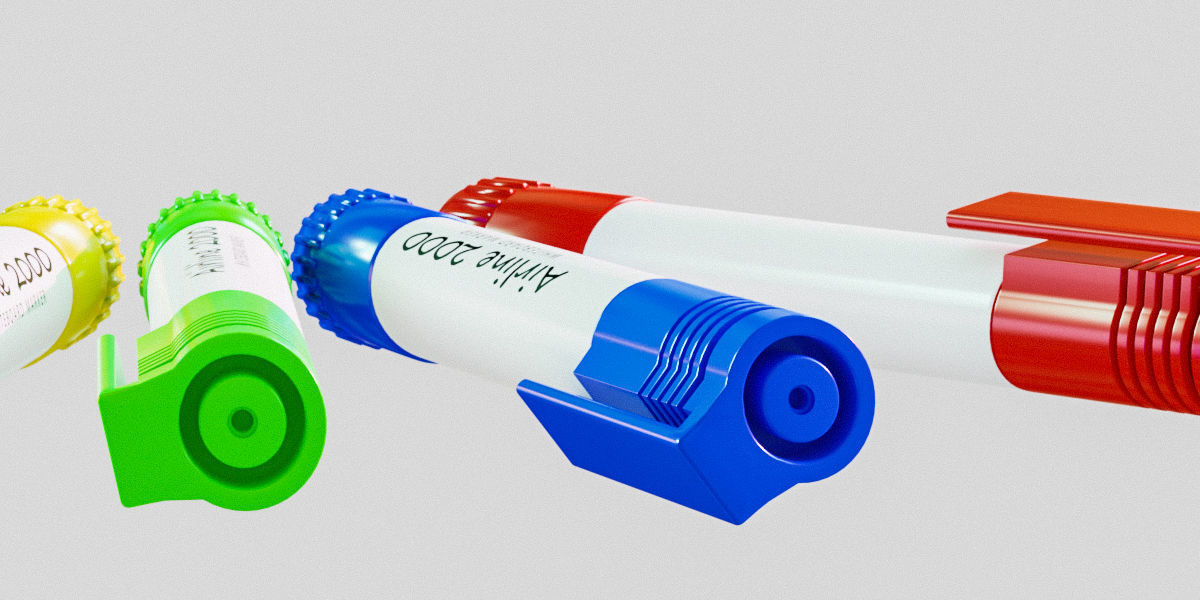 Marker Pens  3D model_3