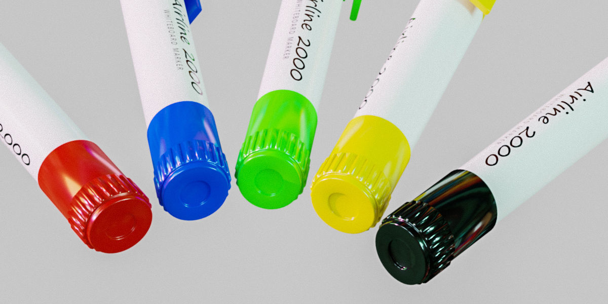 Marker Pens  3D model_4