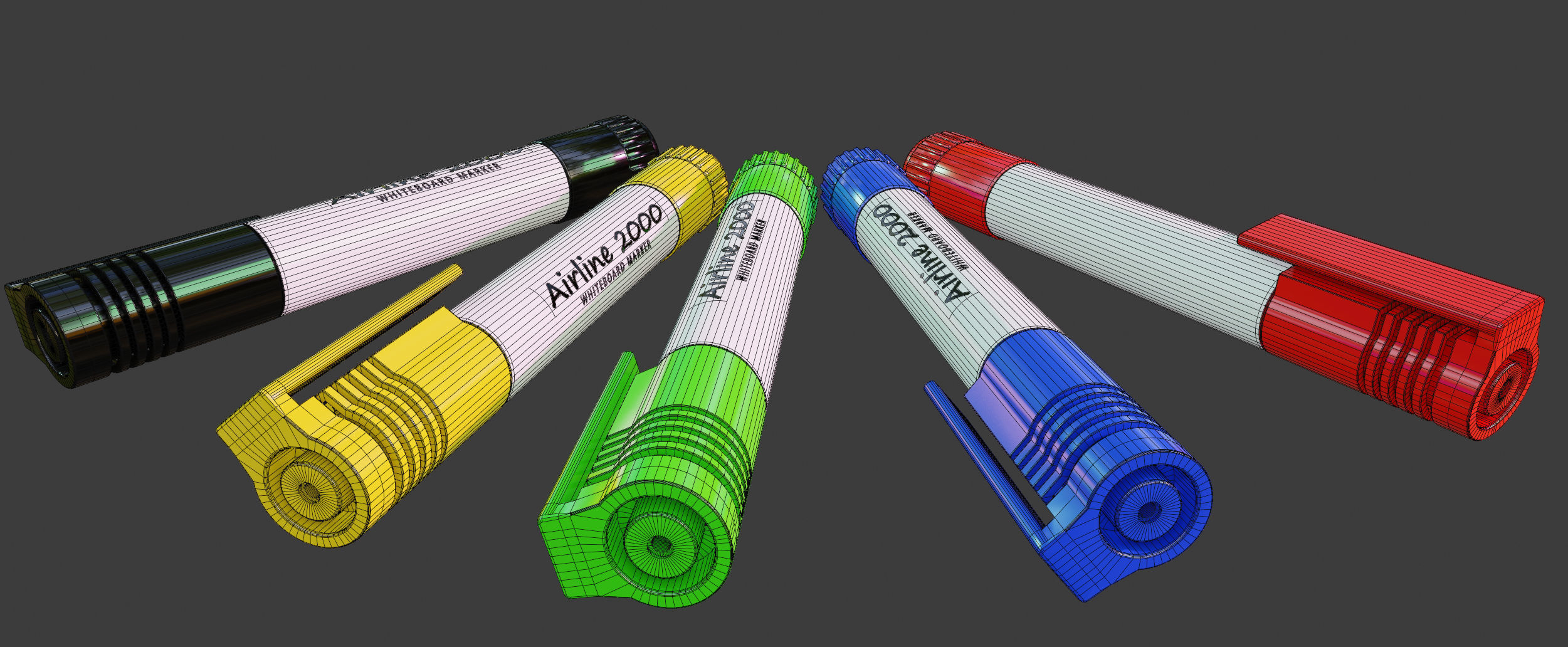 Marker Pens  3D model_5