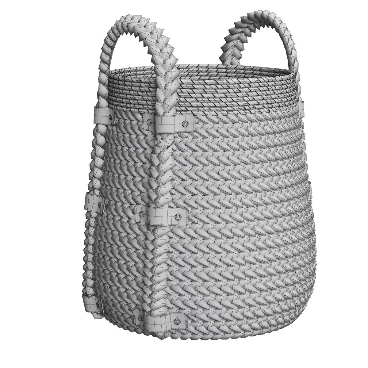 Baskets Set 09 3D model_8