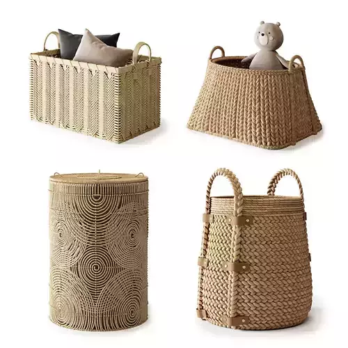 Baskets Set 09 3D model
