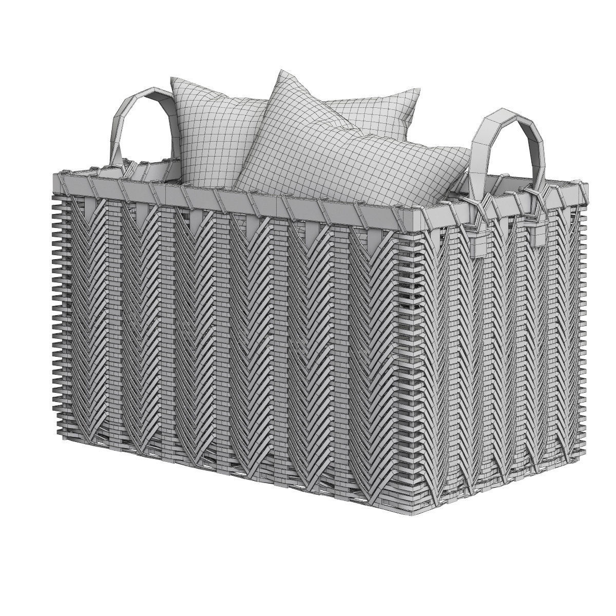 Baskets Set 09 3D model_9