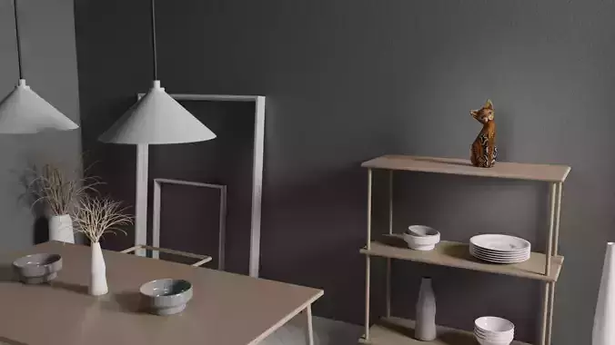 The cat ethnic statuette