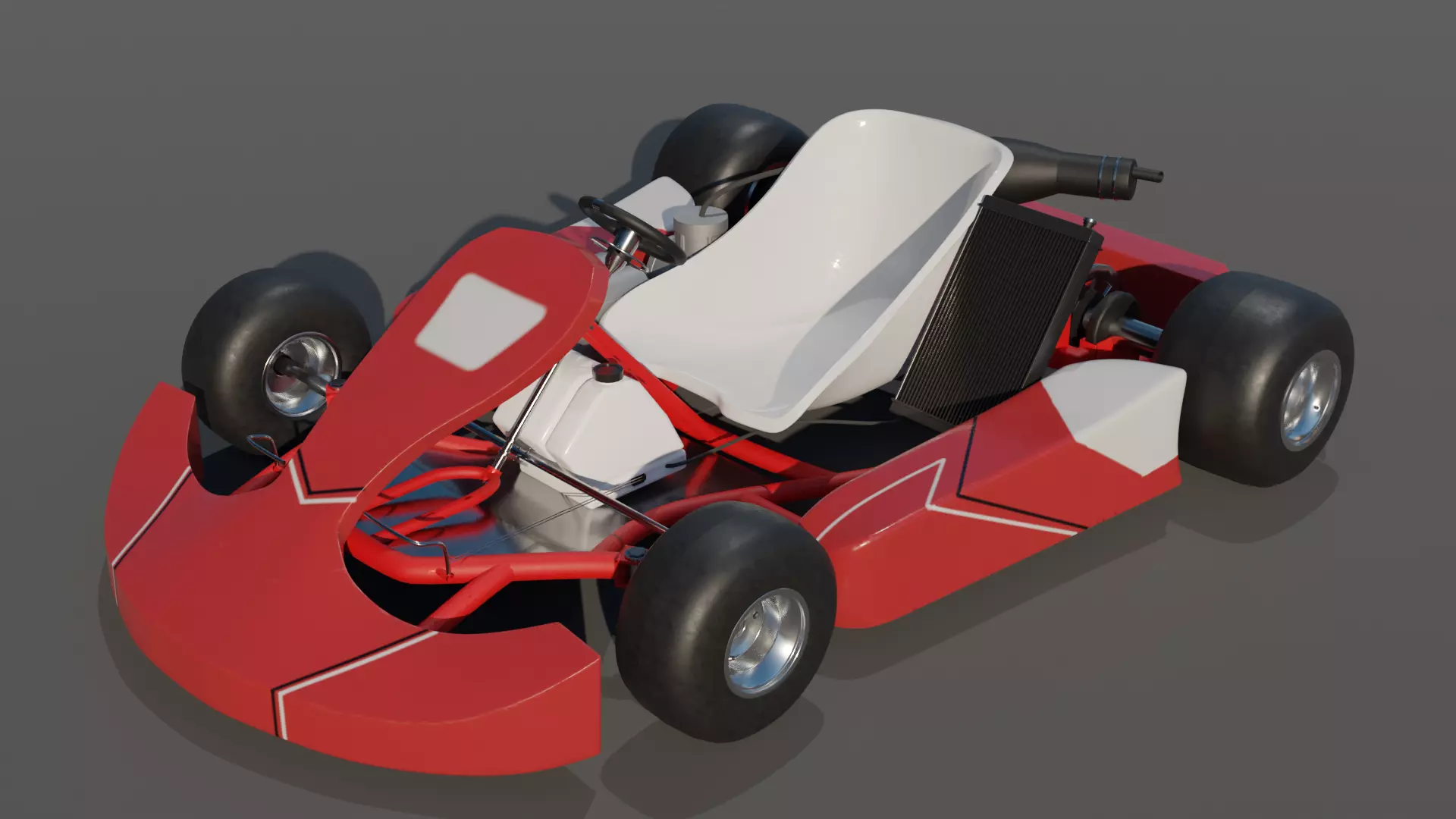 Kart 125cc 3D model_0