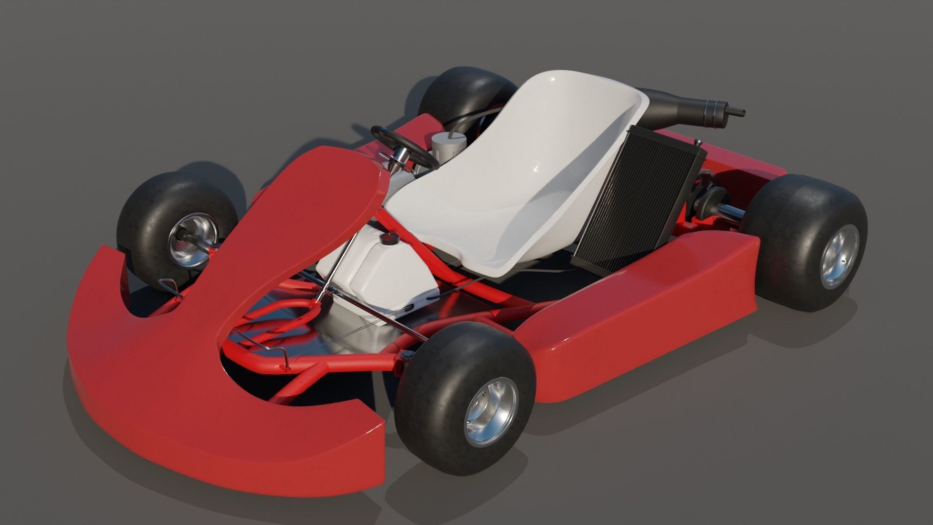 Kart 125cc 3D model_1