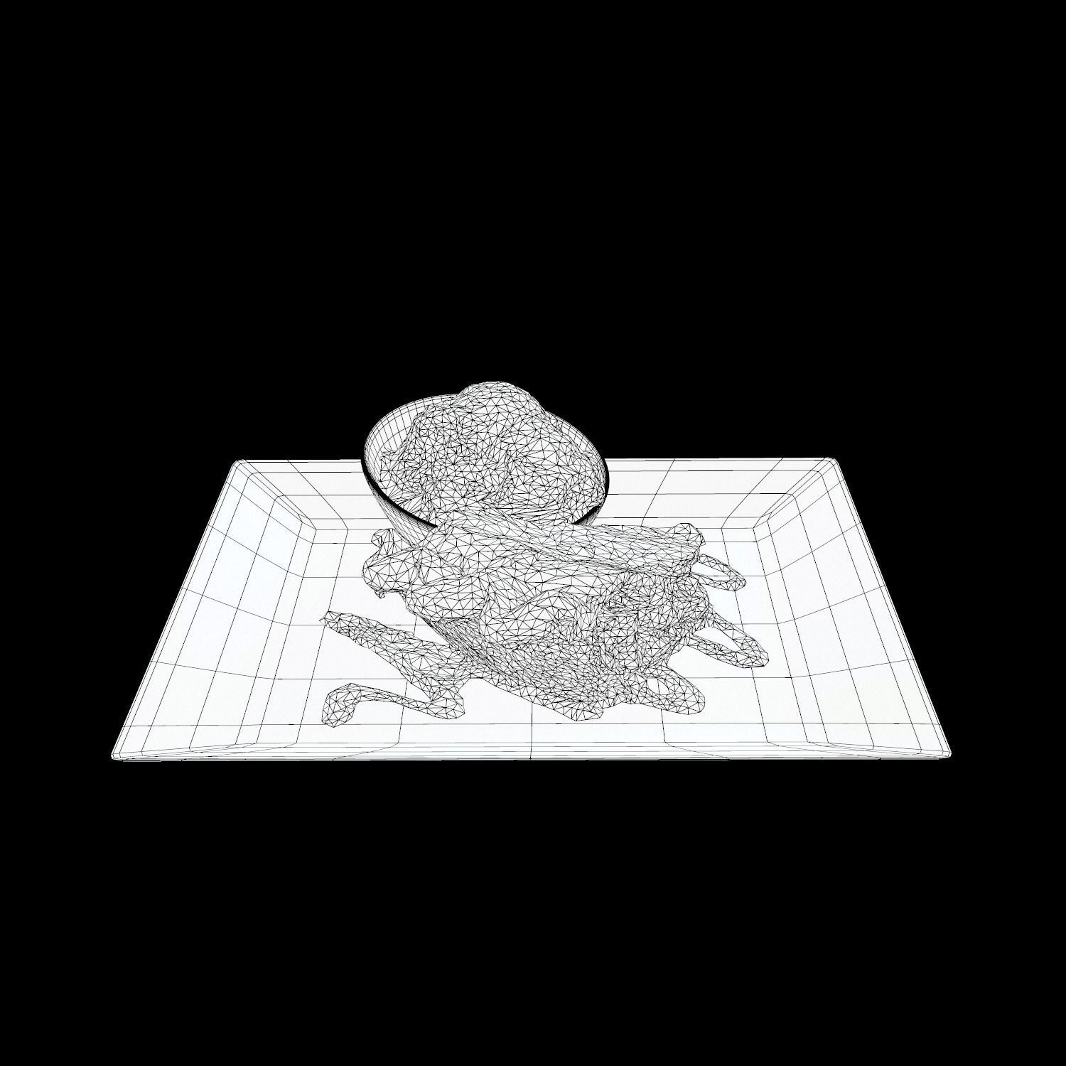 Country Apple Pie Low-poly 3D model_12