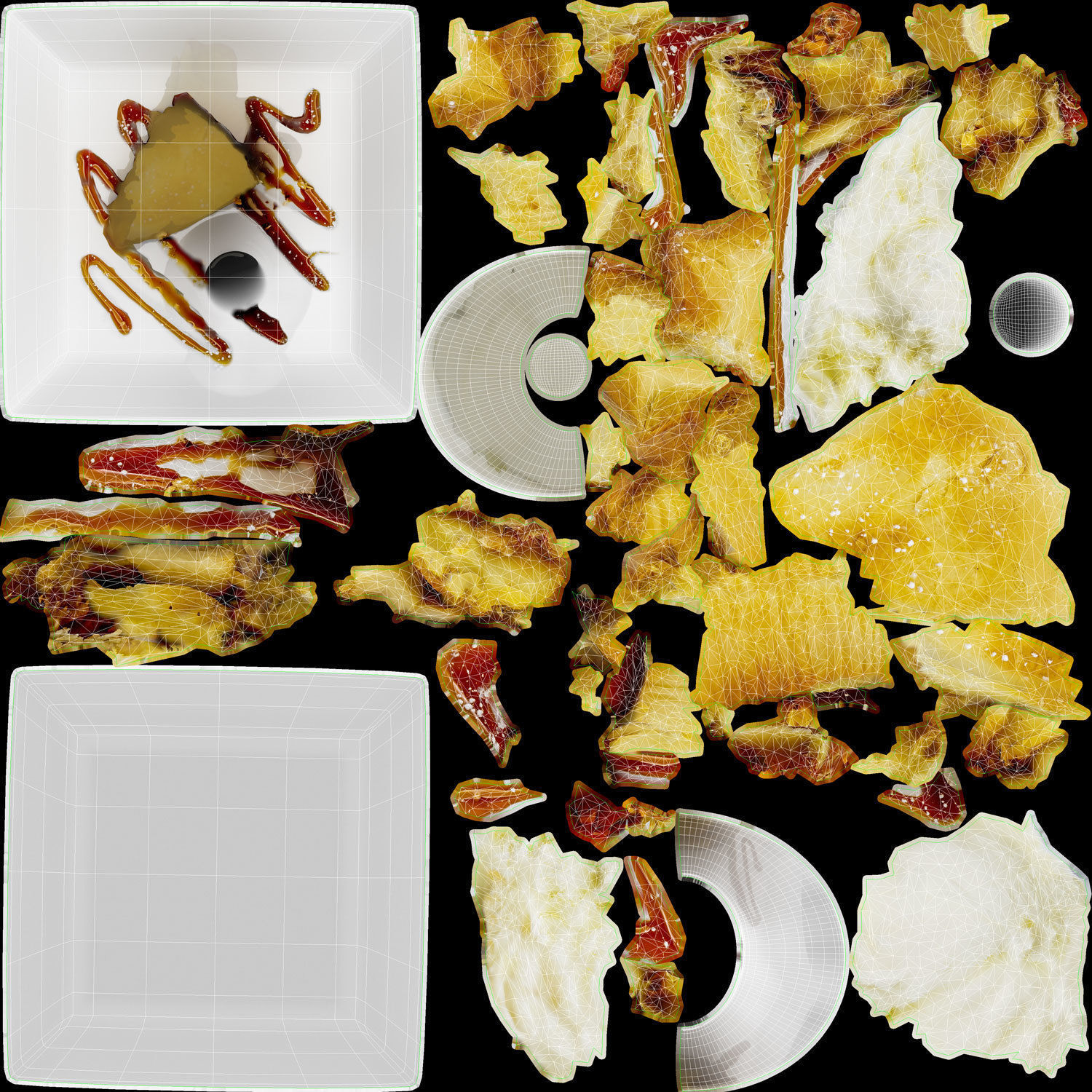 Country Apple Pie Low-poly 3D model_11