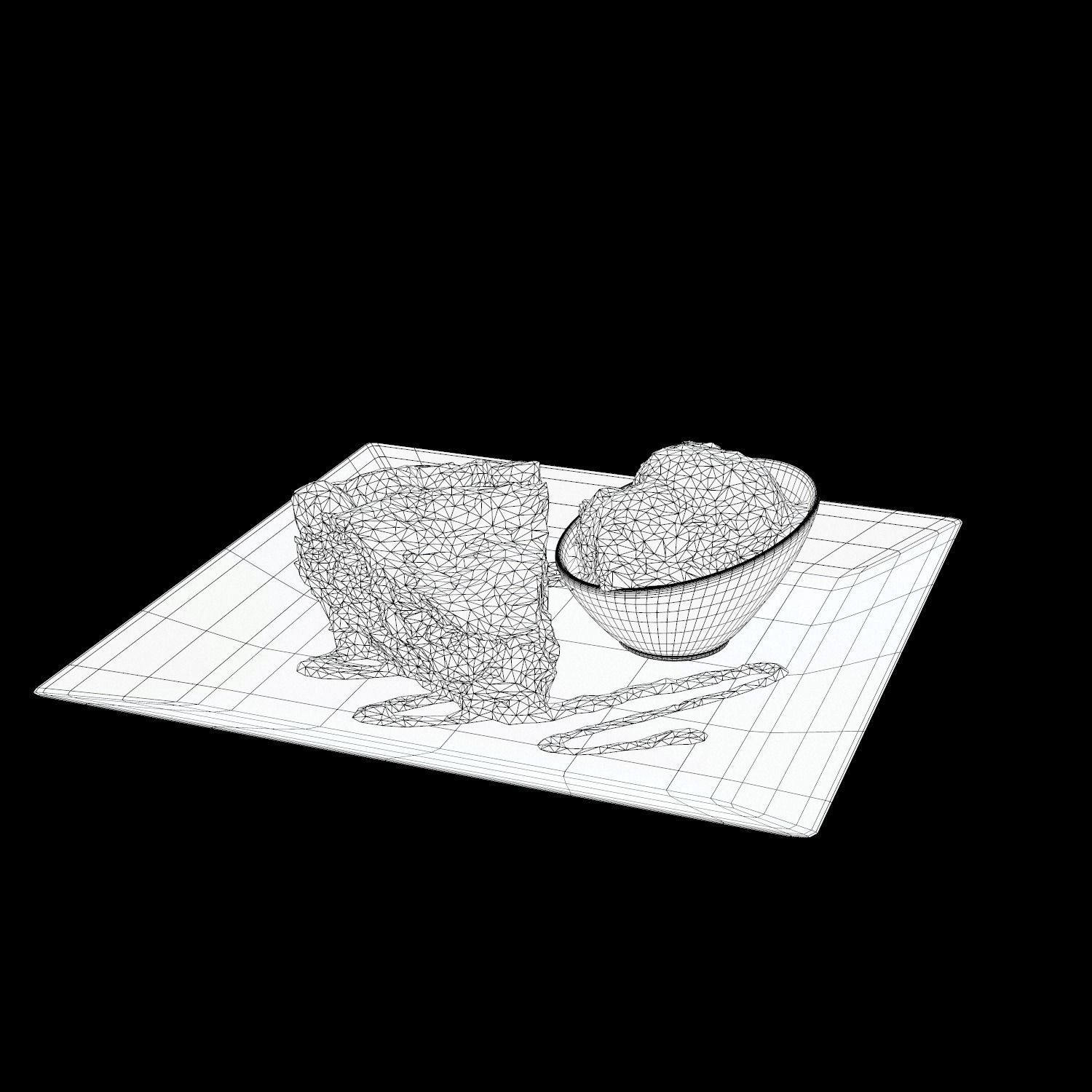 Country Apple Pie Low-poly 3D model_15