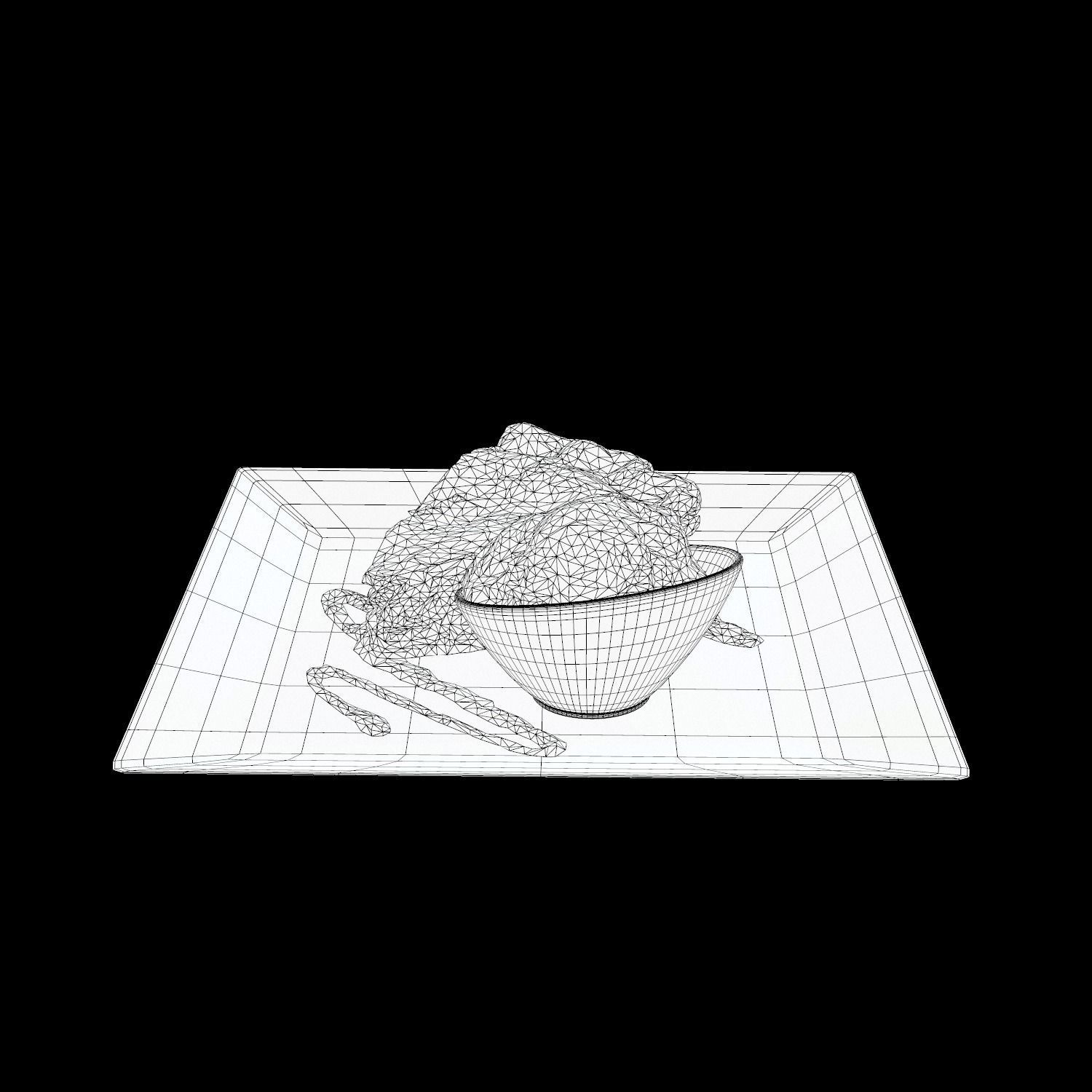 Country Apple Pie Low-poly 3D model_14