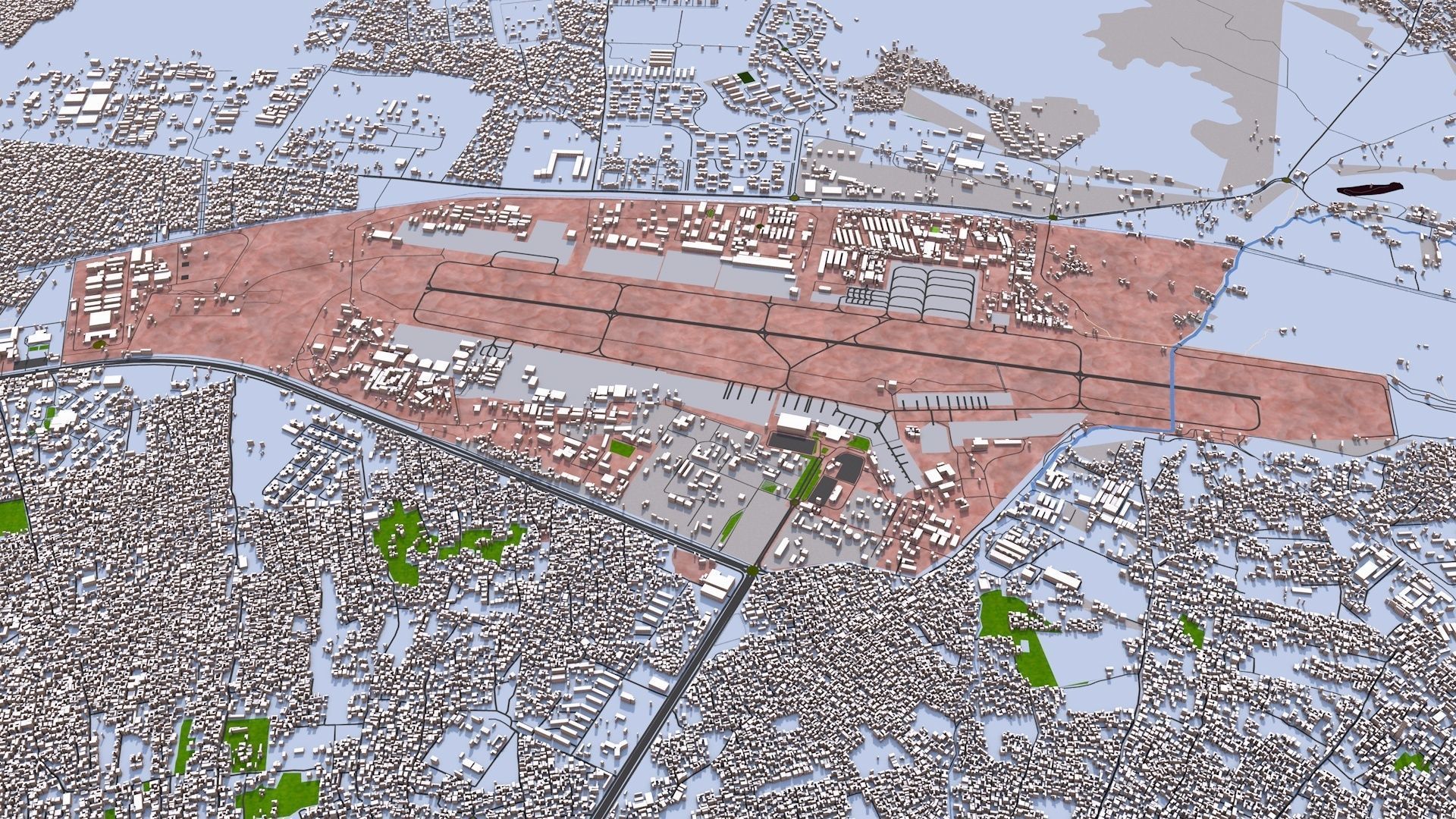 Kabul City of Afghanistan August 2021 3D model_9