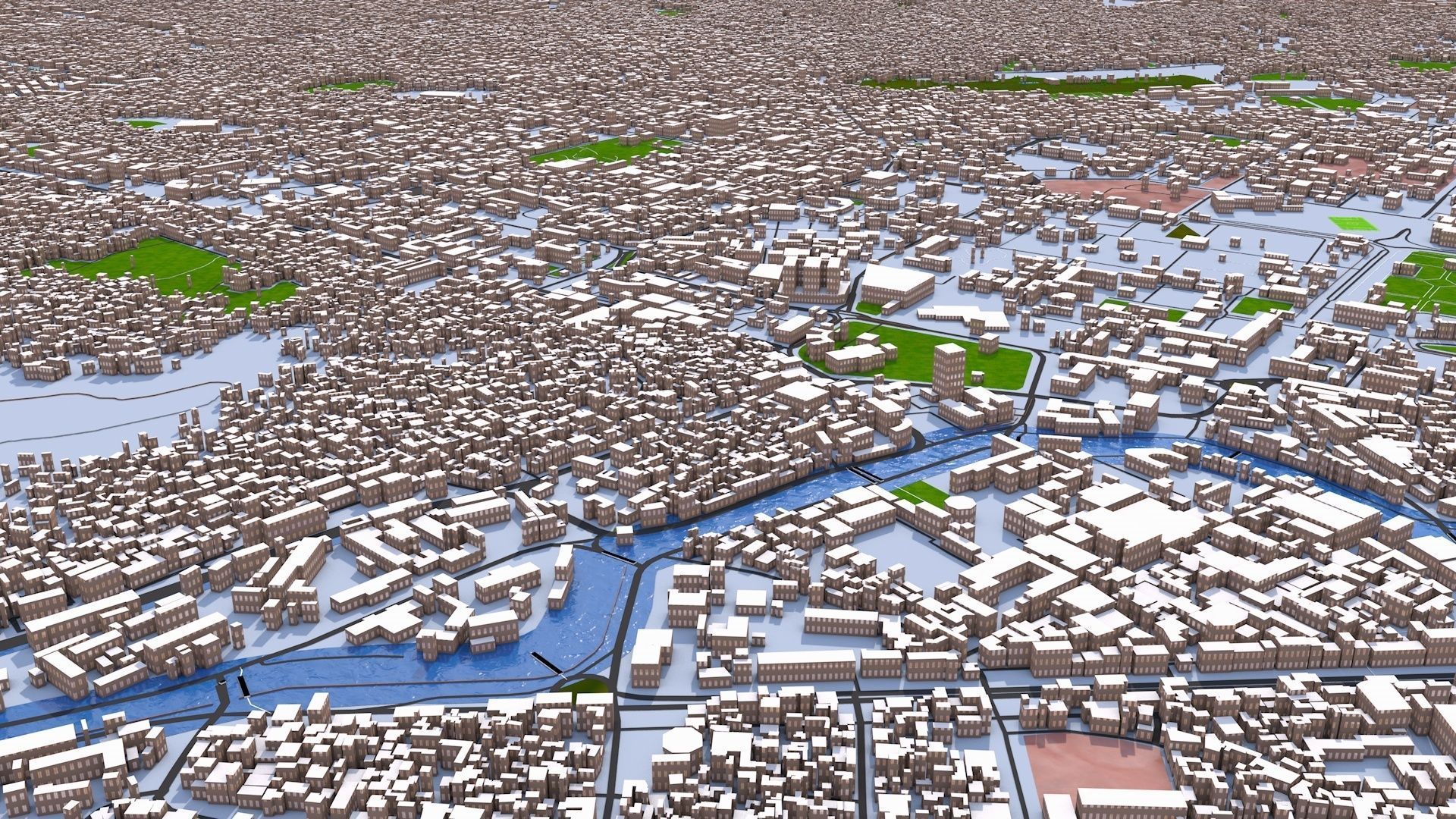 Kabul City of Afghanistan August 2021 3D model_4