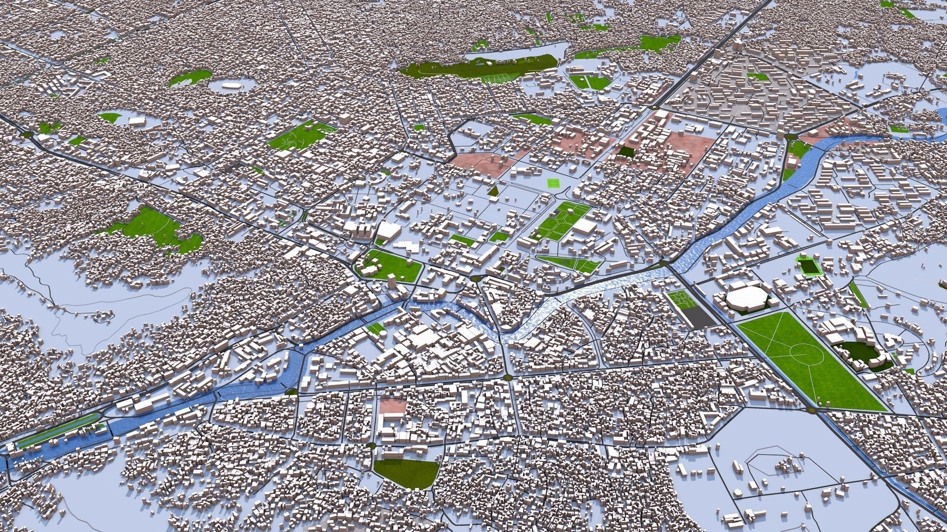 Kabul City of Afghanistan August 2021 3D model_2