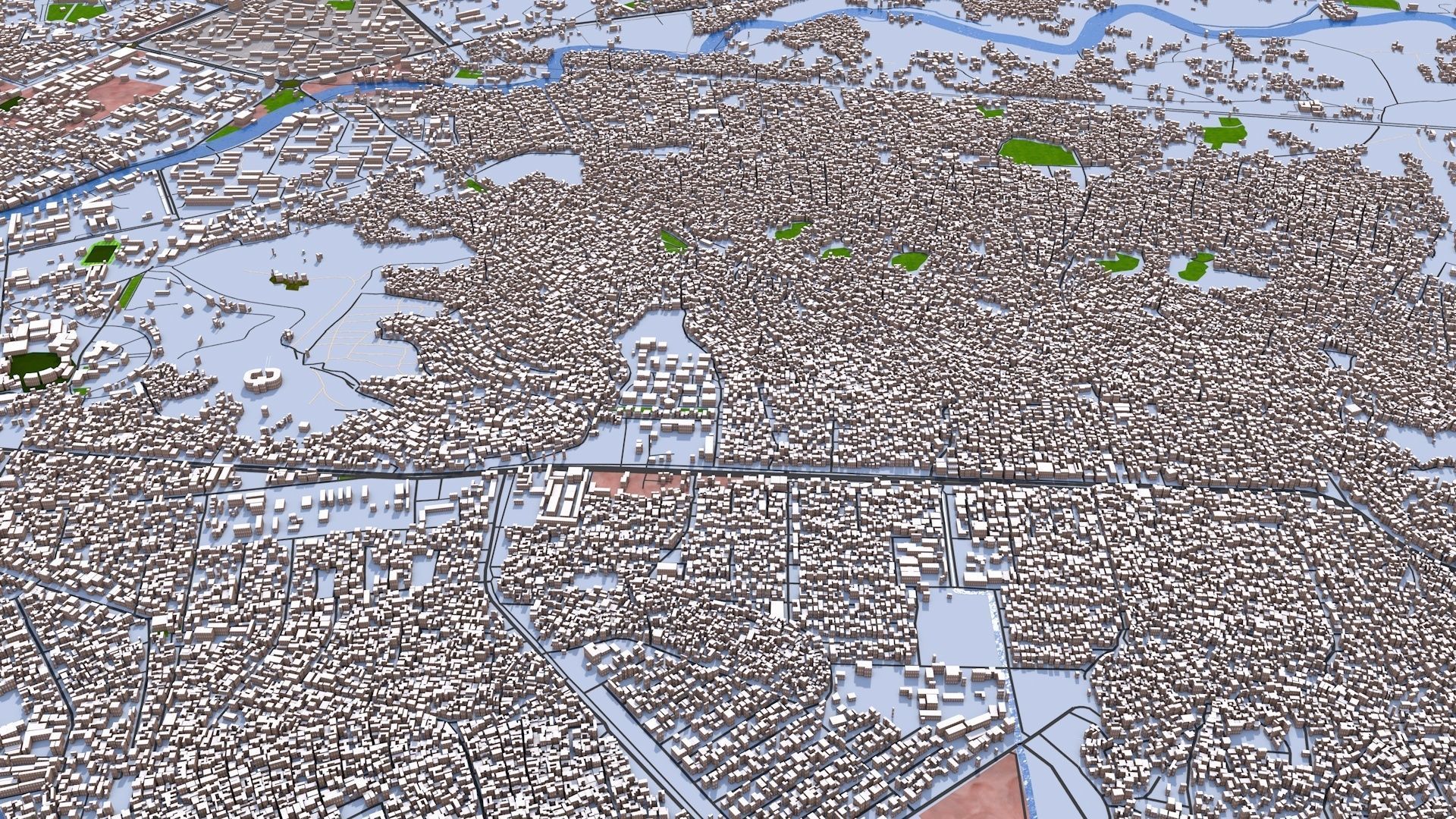 Kabul City of Afghanistan August 2021 3D model_3
