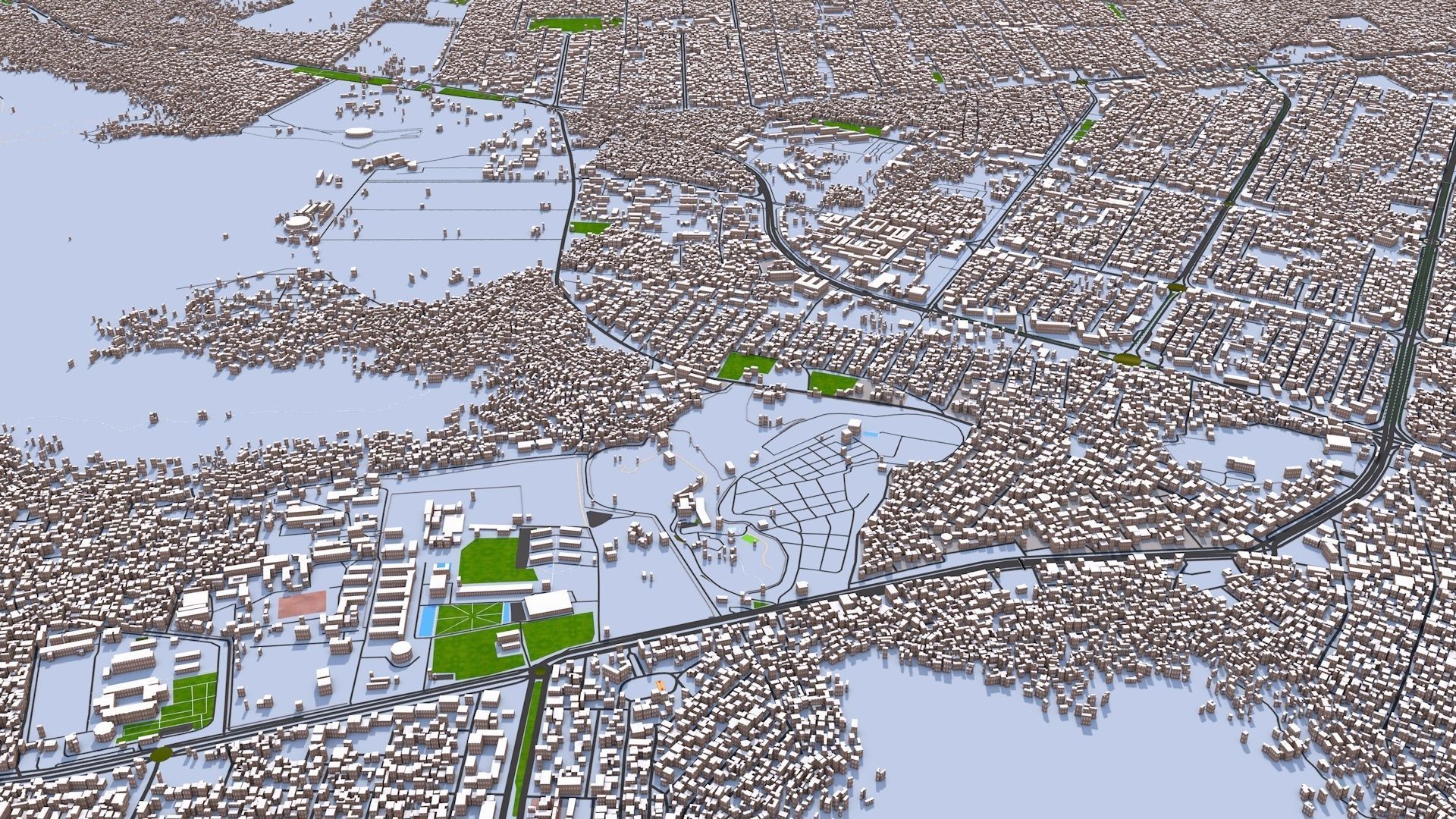 Kabul City of Afghanistan August 2021 3D model_7