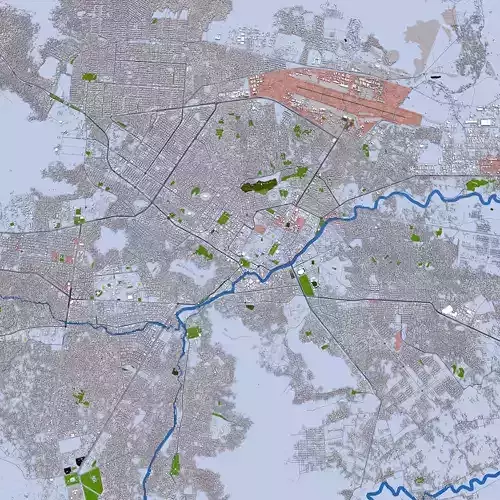 Kabul City of Afghanistan August 2021 3D model