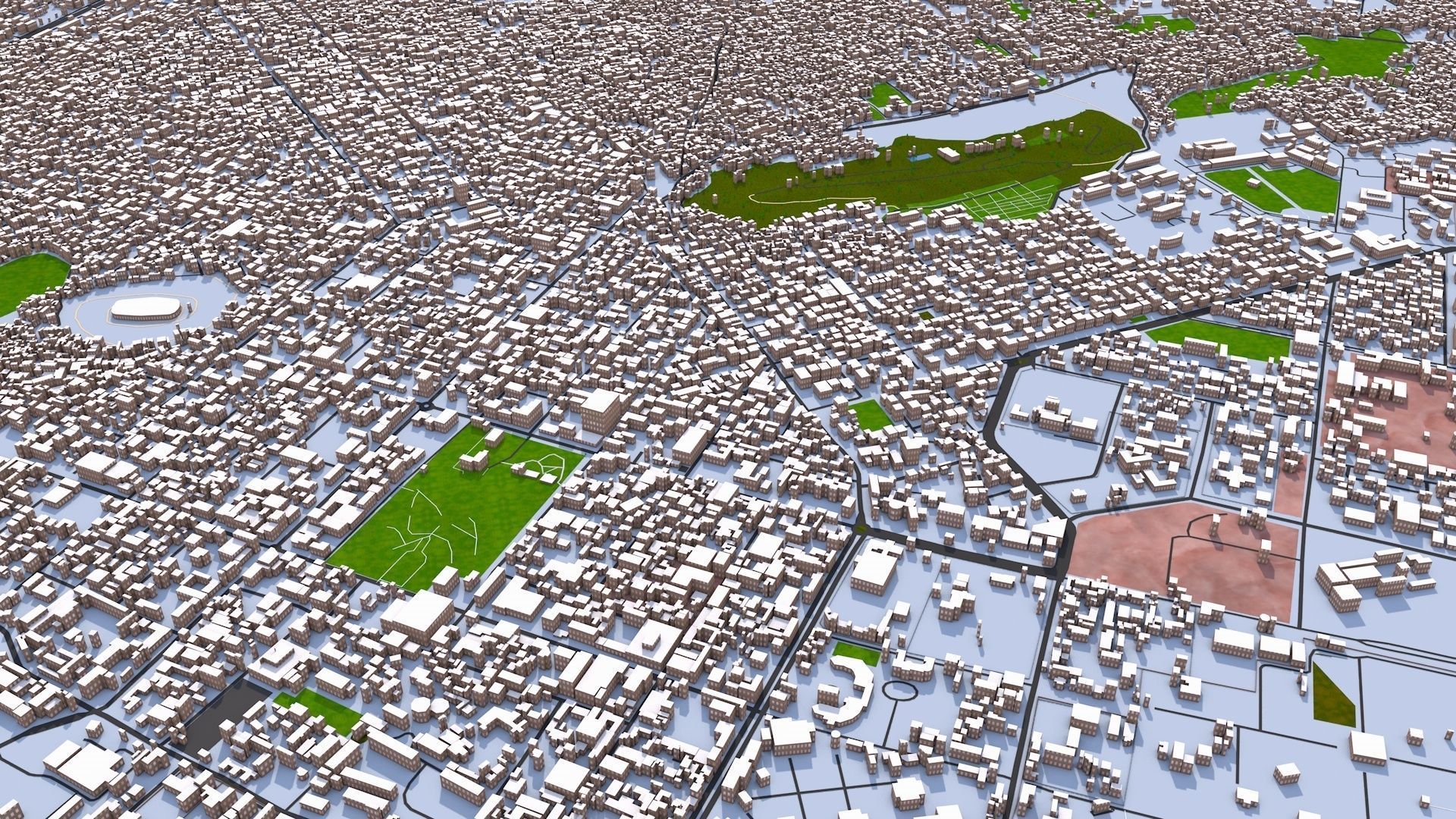 Kabul City of Afghanistan August 2021 3D model_8