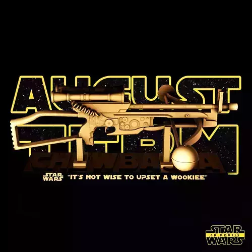  Bowcaster Sculpture -  Tested and Ready for 3D printing