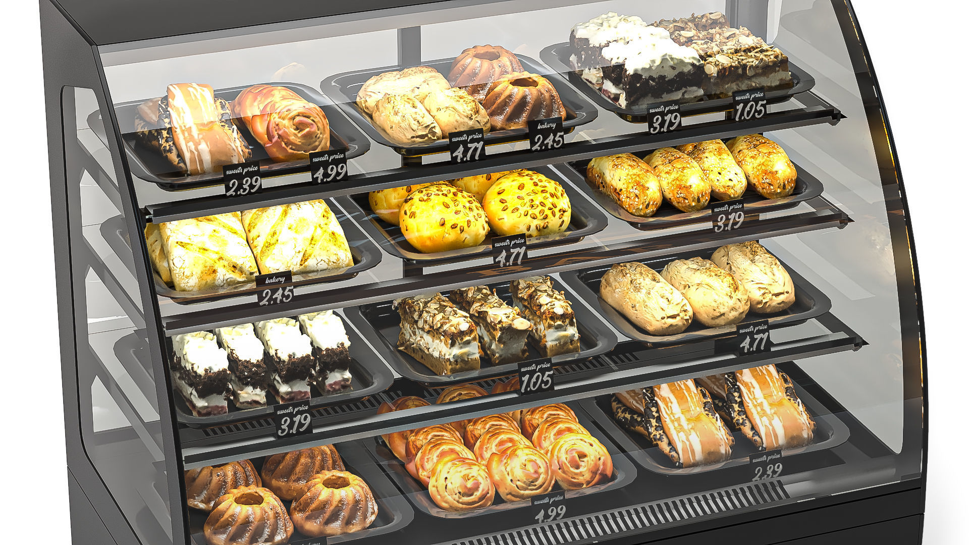 Refrigeration Showcase 3D model_1