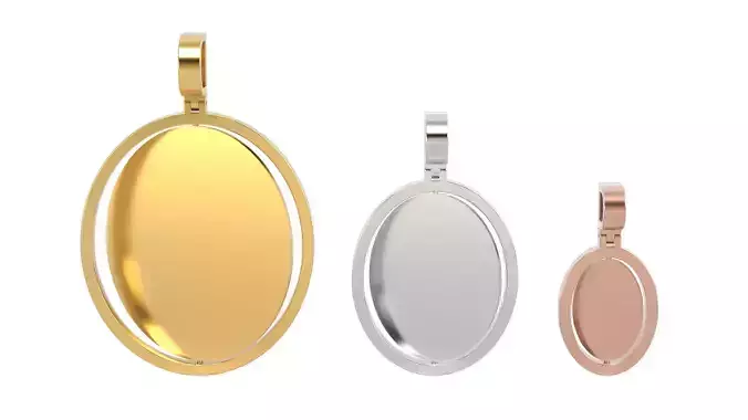 Picture pendants 1-2 inch N21-30 3D Model Collection