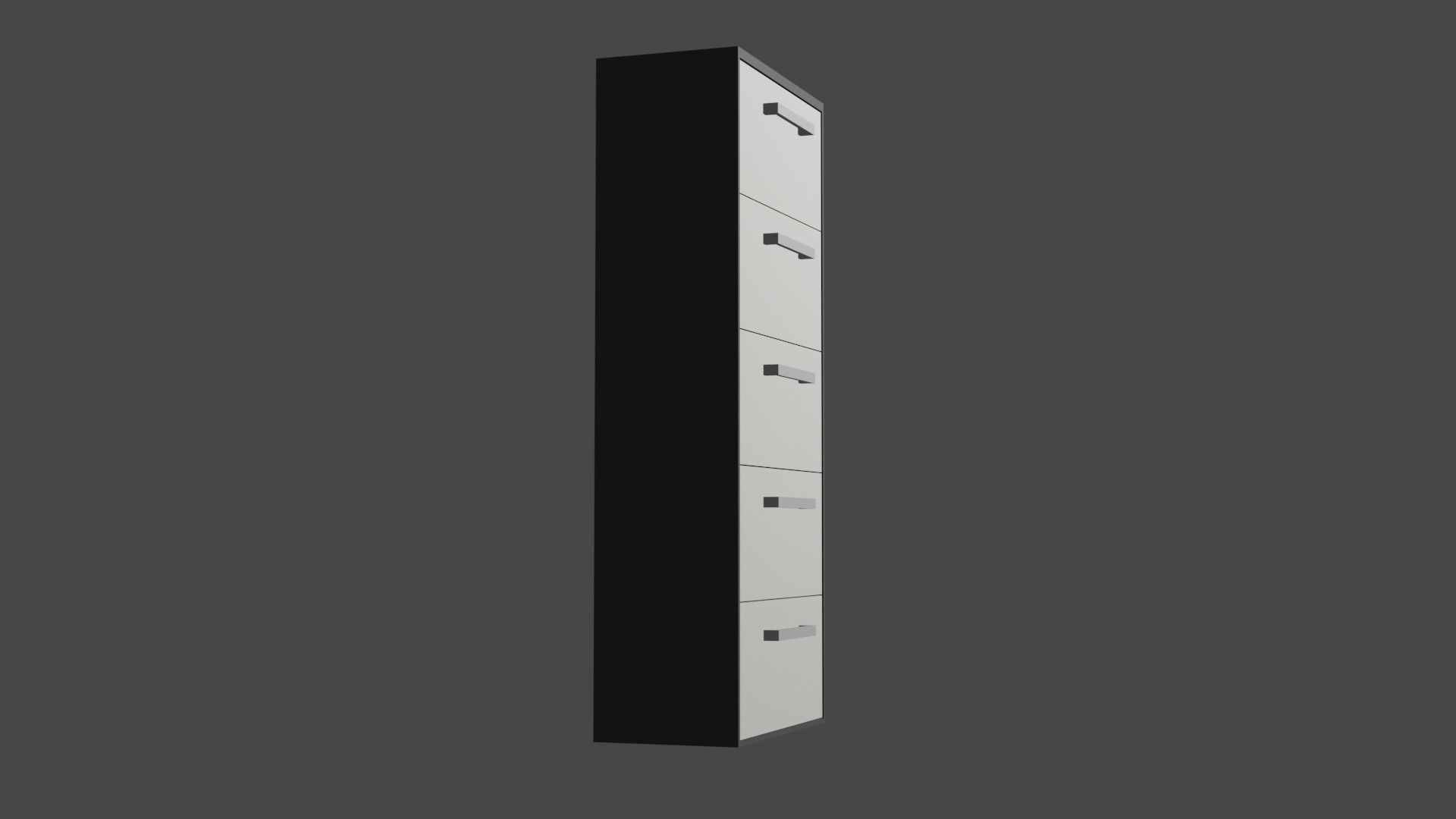 Modern Wardrobe 3D model_2
