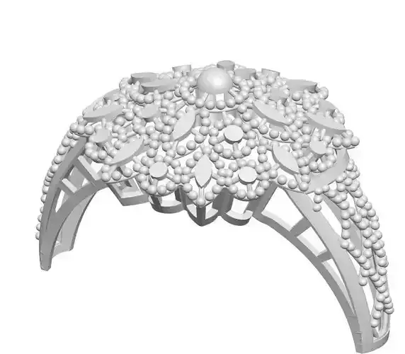 Ring 9 flower headband with beads