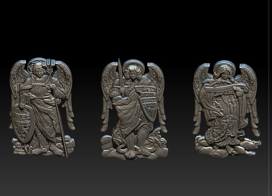 ARHANGEL   AVE MARIA  QVIS VT DEVS 3D print model_10