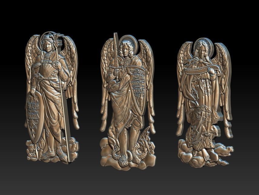 ARHANGEL   AVE MARIA  QVIS VT DEVS 3D print model_13