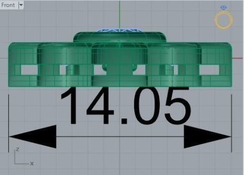 Flower necklace 405 3D print model_2