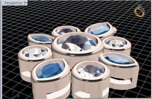 Flower necklace 405 3D print model_3