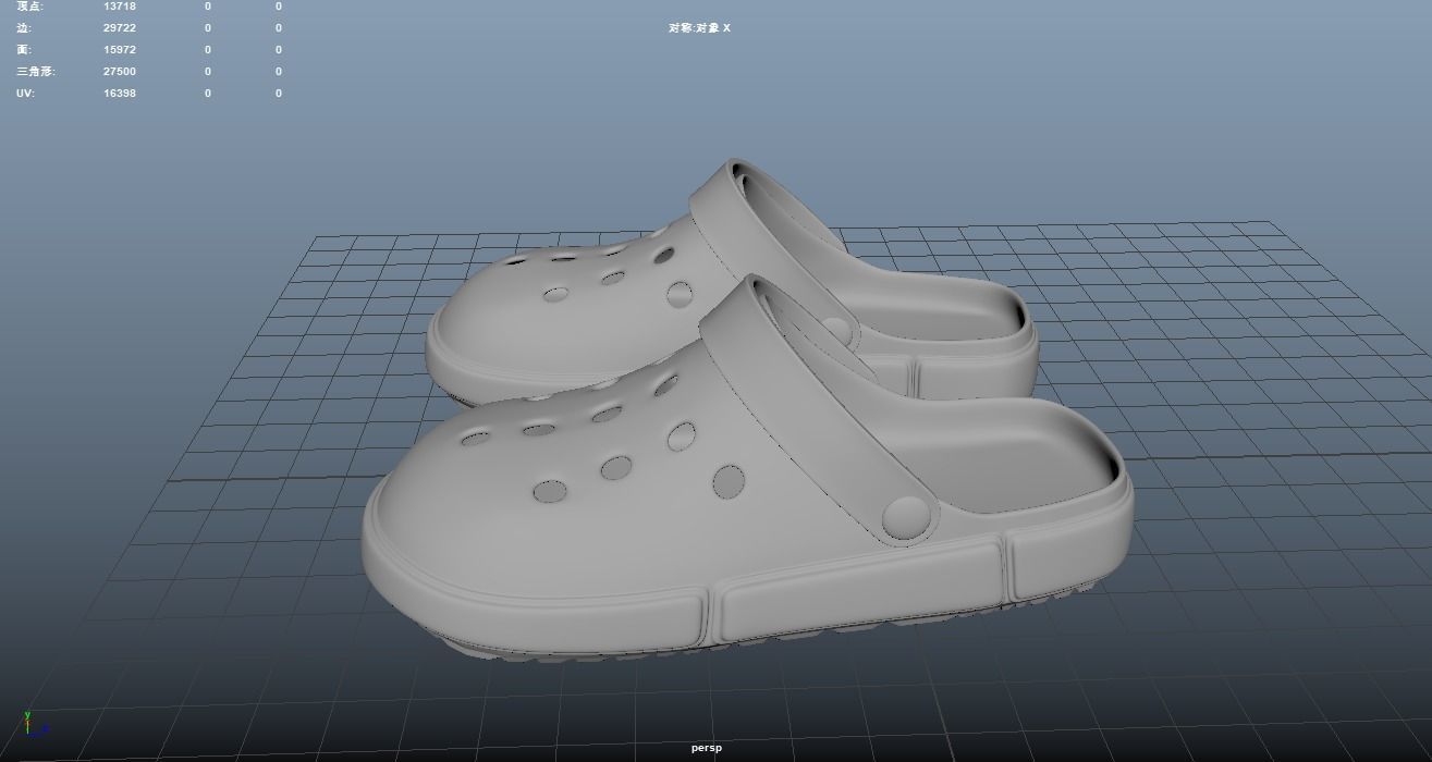 Cross Shoes crocs Casual Wear sandals beach sports FATION 3D model_1
