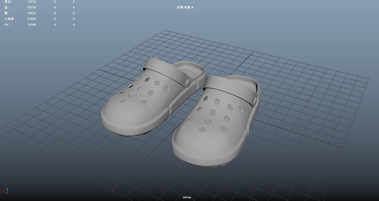 Cross Shoes crocs Casual Wear sandals beach sports FATION 3D model_2