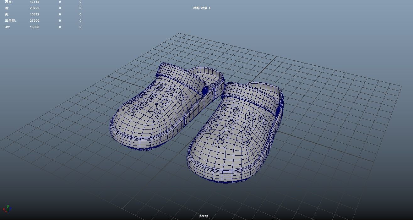 Cross Shoes crocs Casual Wear sandals beach sports FATION 3D model_3