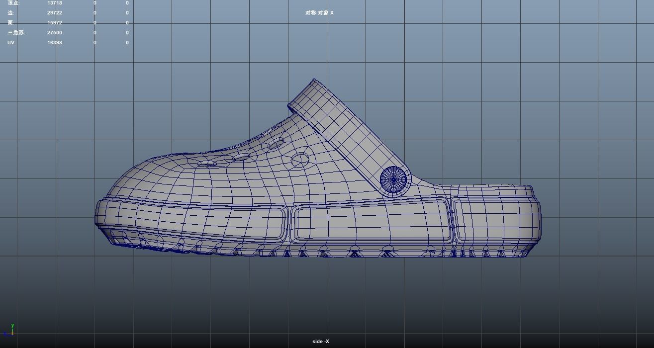 Cross Shoes crocs Casual Wear sandals beach sports FATION 3D model_9