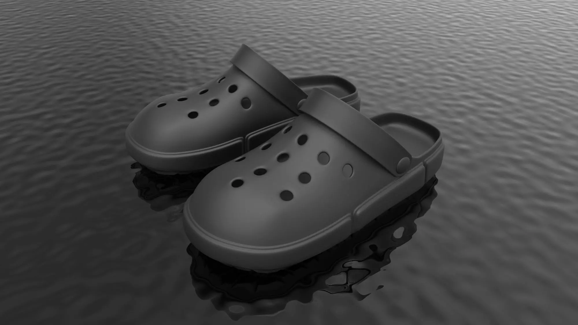 Cross Shoes crocs Casual Wear sandals beach sports FATION 3D model_0