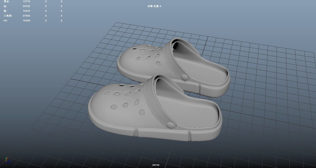 Cross Shoes crocs Casual Wear sandals beach sports FATION 3D model_4