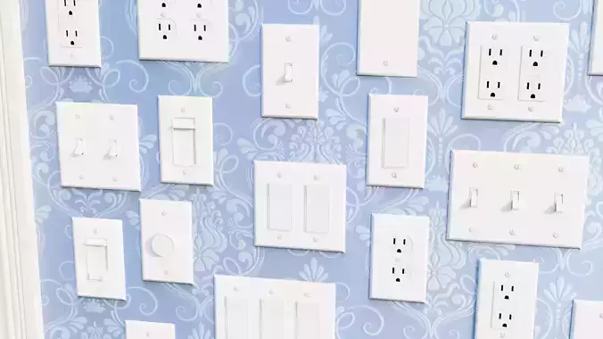 Lowpoly Switch and outlet collection