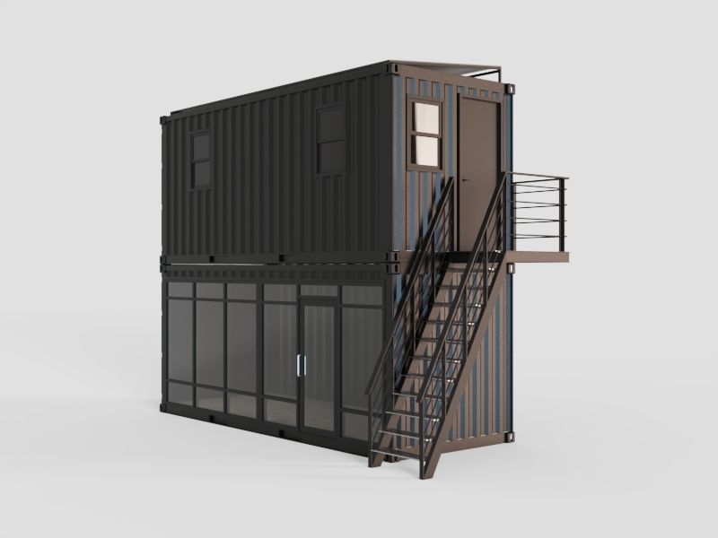 Universal Store Container  3D model_2
