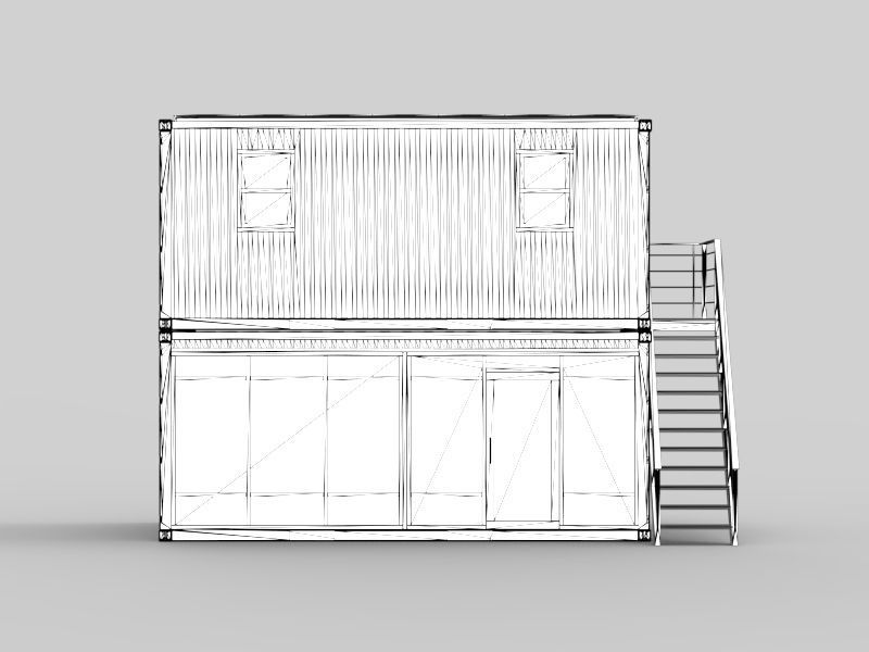 Universal Store Container  3D model_4