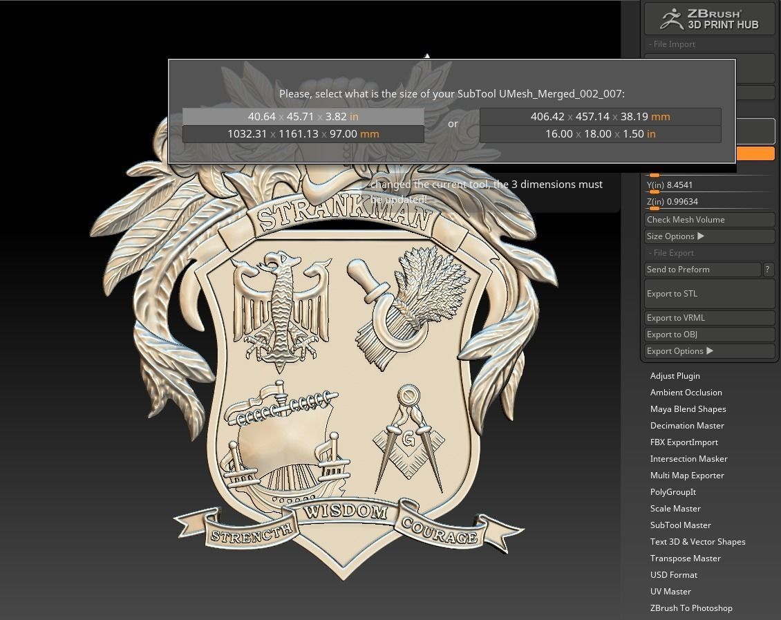 Strankman Coat of Arms 3D print model_9