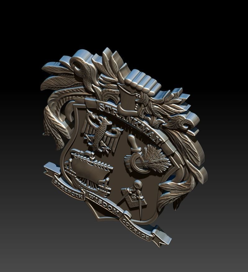 Strankman Coat of Arms 3D print model_6